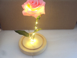 Роза с подсветкой в колбе - фото 5