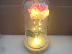Роза с подсветкой в колбе - фото 4