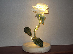 Роза с подсветкой в колбе - фото 3