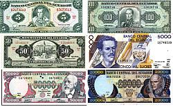 Банкноты Эквадора