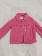 Джинсовая куртка для девочки рост128см бренд Place - фото 1