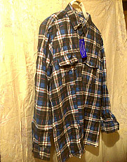 Рубашка мужская байковая L/XL ворот 42 новая - фото 3
