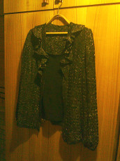 Блуза с люриксом и Жилет размер 50-52 б/у - фото 4
