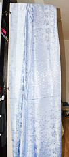 Набор-комплект: Голубое покрывало + шторы - фото 4