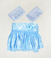 Набор-комплект: Голубое покрывало + шторы - фото 3
