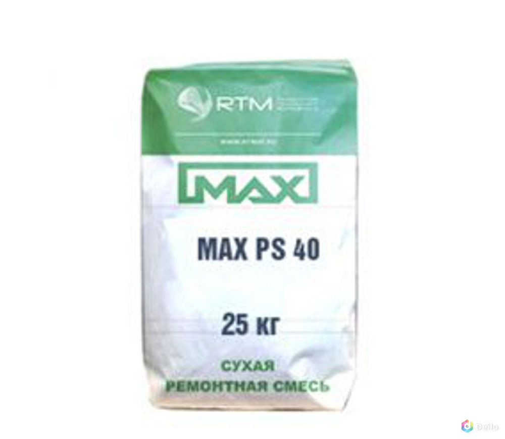 MAX PS 4 (МАХ-PS-40) безусадочная ремонтная литьевая смесь д