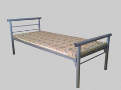 Кровати с металлической сеткой и спинками из ДСП - фото 7
