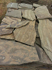 Камень Рыбка натуральный природный песчаник серо-зеленый - фото 3