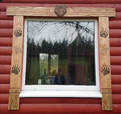 Резной деревянный наличник на окно и дверь - фото 6