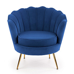 Кресло Halmar Аmorinito (темно-синий/золотой) - фото 7