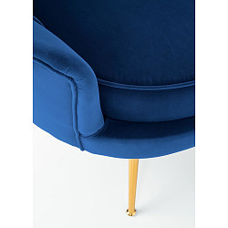 Кресло Halmar Аmorinito (темно-синий/золотой) - фото 8