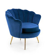 Кресло Halmar Аmorinito (темно-синий/золотой) - фото 5