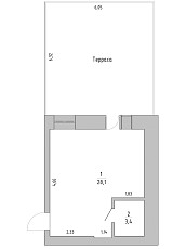 Продам 1-комнатную квартиру (вторичное) пос Ключи