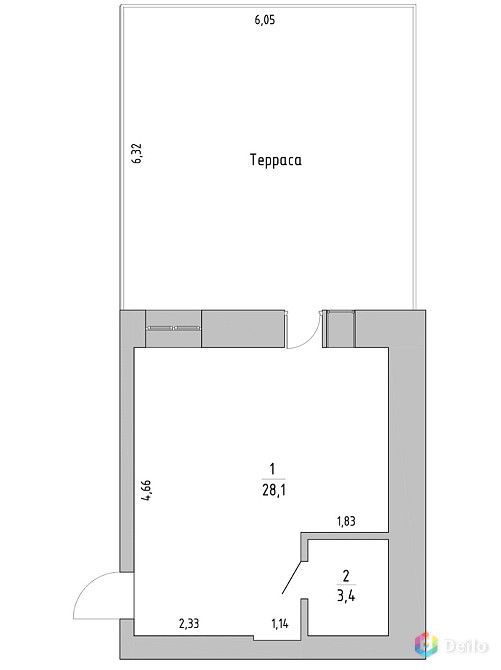 Продам 1-комнатную квартиру (вторичное) пос Ключи