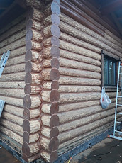 Шлифовка, покраска деревянных домов - фото 4