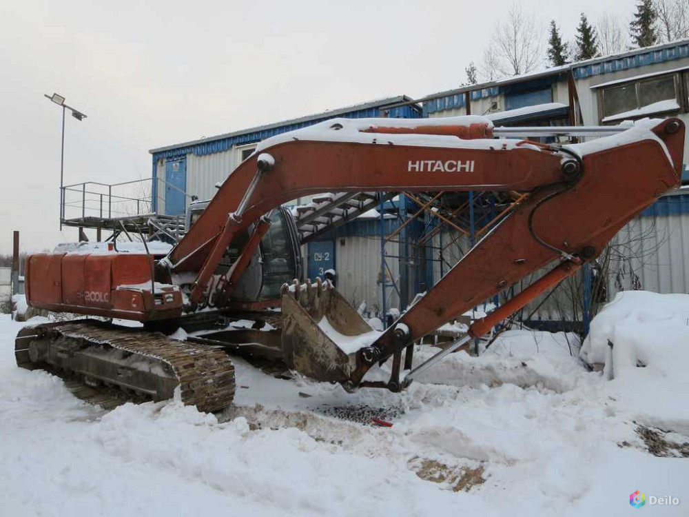 Гусеничный экскаватор Hitachi 200, болотоход, ТНВД