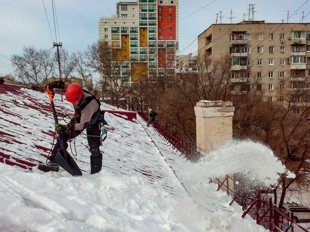 Снег по крышу