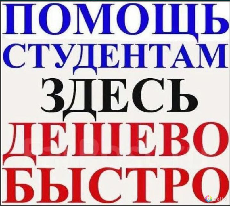 Все виды помощи студентам, все предметы