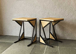 Мебель в стиле LOFT, мебель из металла и дерева - фото 5