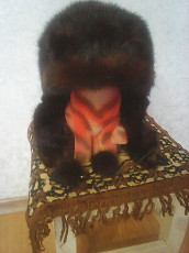 Норковая женская шапка-ушанка - фото 7