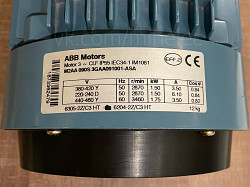 Электродвигатель ABB Motors M2AA 090S 3GAA091001-ASA 1.5 квт - фото 3