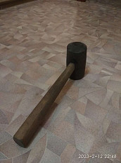 Продам киянку баёк - твердая резина ручка дерево СССР - фото 3