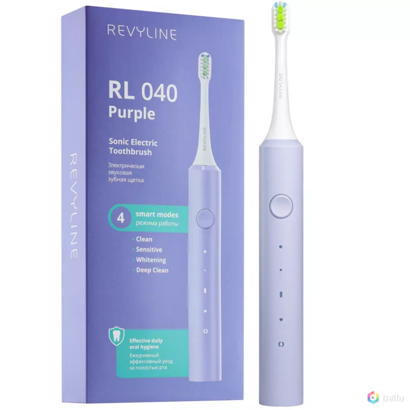 Звуковая зубная щетка Revyline RL040 в изящном сиреневом цве