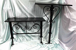 Лавочка (скамейка) кованая, столик кованый для кладбища - фото 4