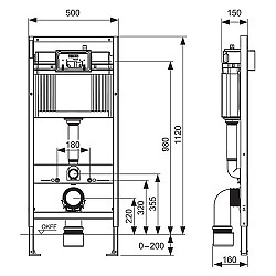 Инсталляция с кнопкой TECEbase K440921 - фото 3