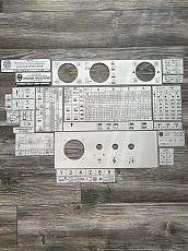 Таблички для токарных станков 16к20, мк6056, 16к25, 1к62, 1в