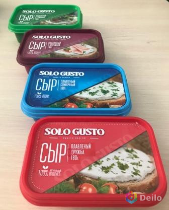 Сыр плавленый ТМ « Solo Gusto»