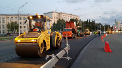 Асфальтирование в Новосибирске, дорога из асфальтной крошки - фото 5