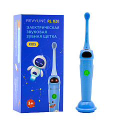 Звуковая щетка для детей Revyline RL 020 в голубом дизайне и