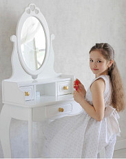 Детский столик для косметики с зеркалом “ Белоснежка 1 и 2» - фото 4