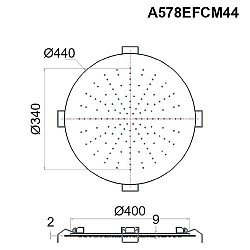 Верхний душ Daniel A578EFCM44 - фото 3