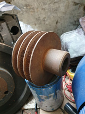 Шкив Клиновый поликлиновый на электродвигатель под ремень шк - фото 7