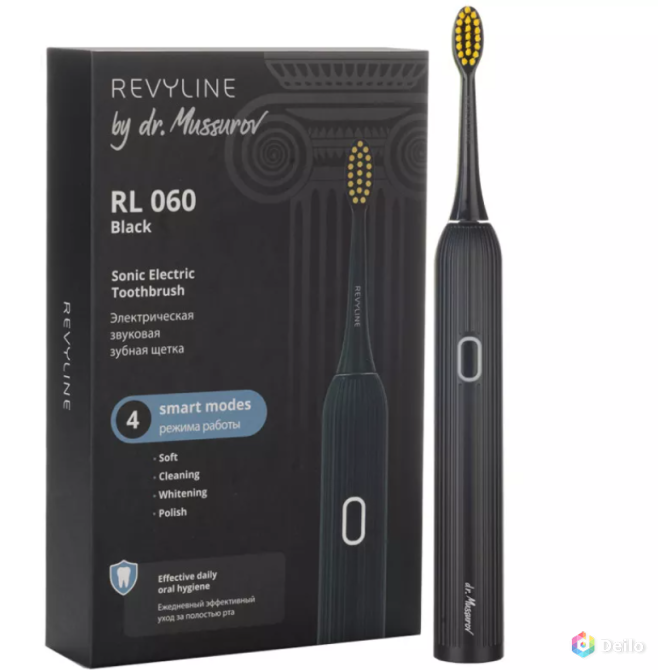 Звуковая щетка Revyline RL 060 Black by Dr. Mussurov с доста