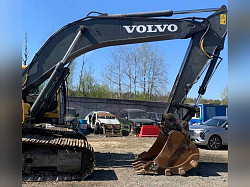 Гусеничный экскаватор Volvo 290, болотоход, доп. линии - фото 6