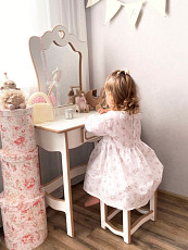 Туалетный столик и стульчик для девочки с зеркалом детский - фото 4