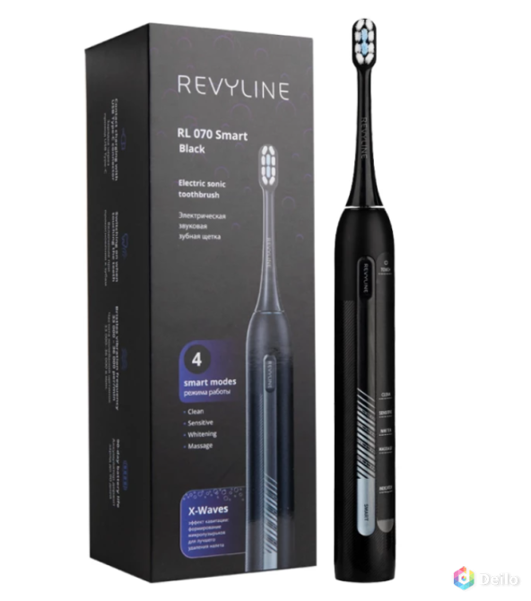 Элегантная зубная щетка Revyline RL 070 Black