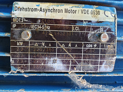 Электродвигатель 2.2 кВт 1390 об/мин флянец ACMotoren(герм) - фото 3