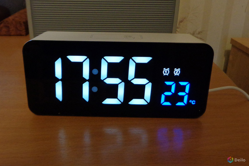 Электронные часы будильник DS-6612-T