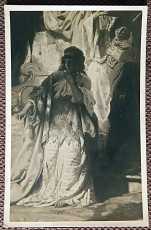Антикварная открытка. Г. Семирадский "Грешница" (фрагмент)