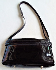 Женская сумка, лакированная, чёрная, новая, искусственная кожа - фото 3