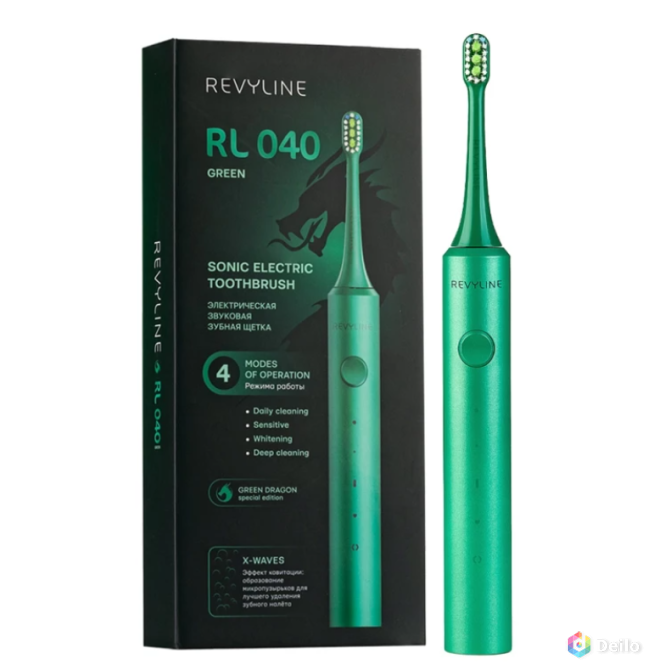 Звуковая щетка Revyline RL 040 Green Dragon