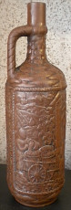 Глиняная декоративная бутылка 1 литр - фото 3