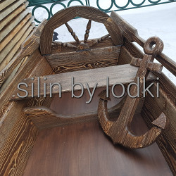 Красивая деревянная лодка в аренду - фото 7