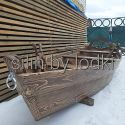 Красивая деревянная лодка в аренду - фото 3