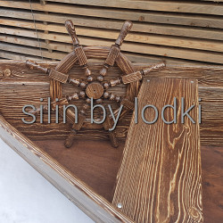 Красивая деревянная лодка в аренду - фото 6