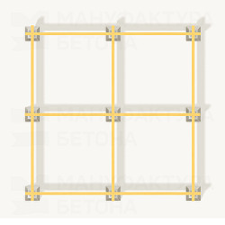 Кросс блок (Cross-block) «Мини», фундаментный блок - фото 4